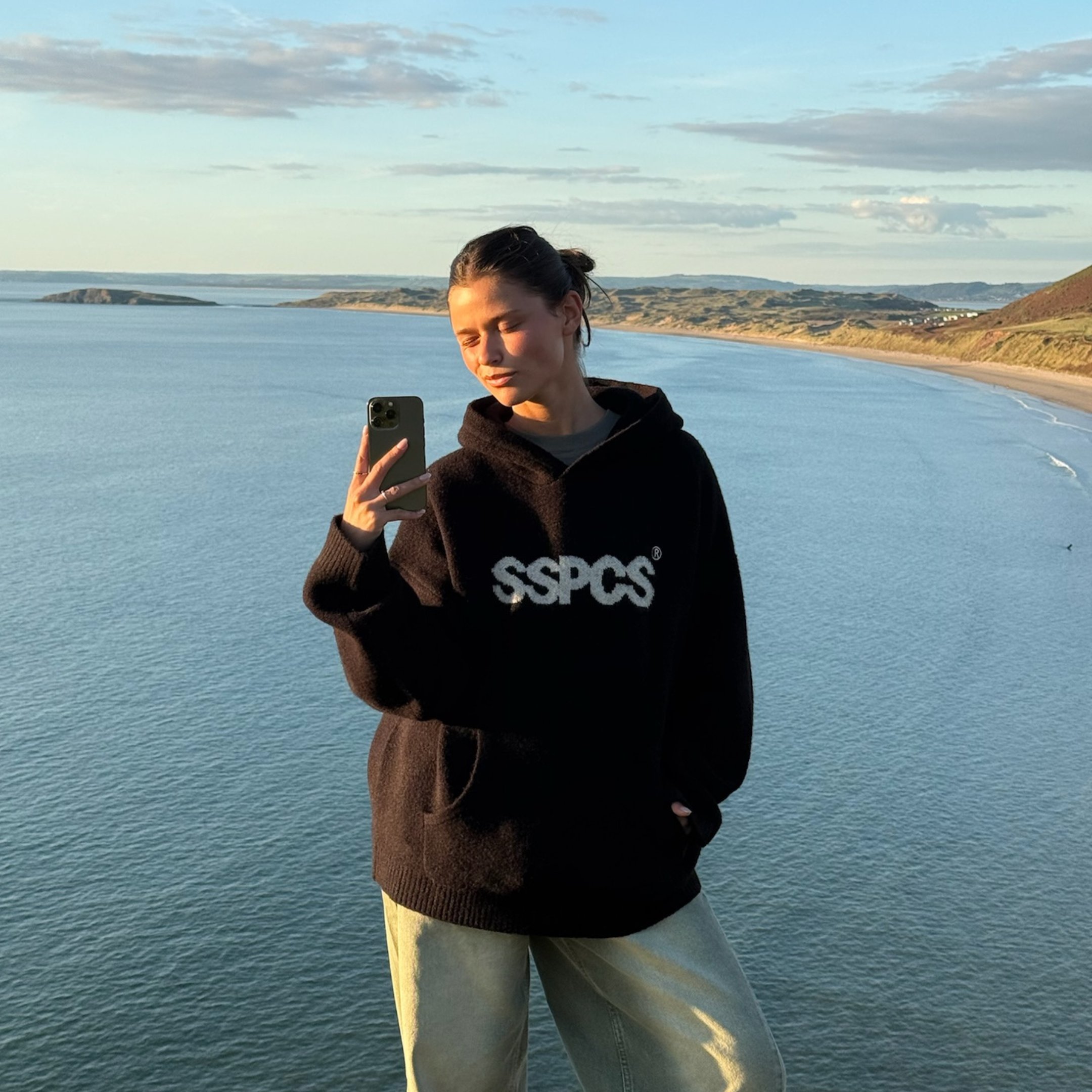 Suspicious Antwerp Fall / SSPCS Knitted Hoodie - Black