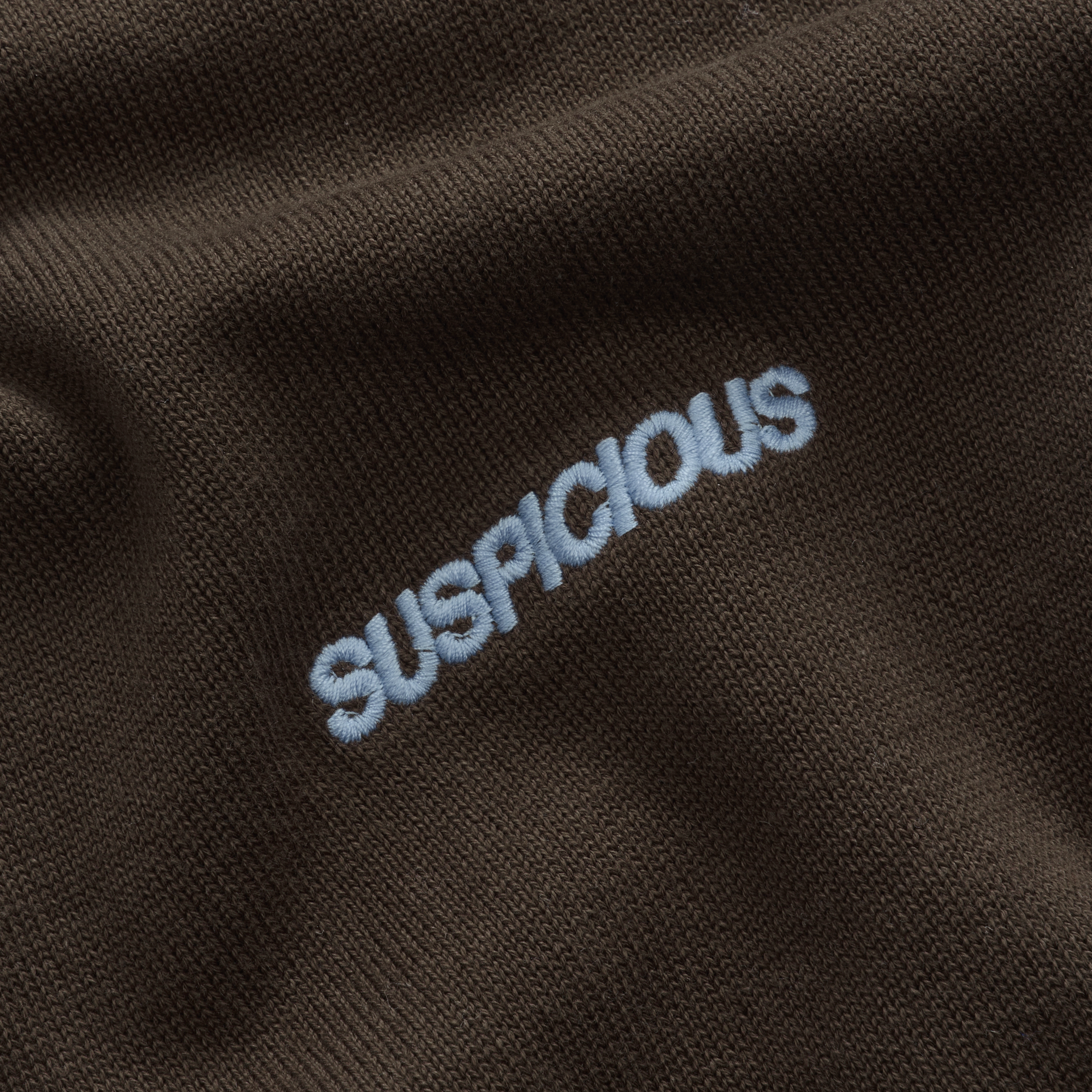 Suspicious Antwerp Fall / Offset Cotton Polo - Brown