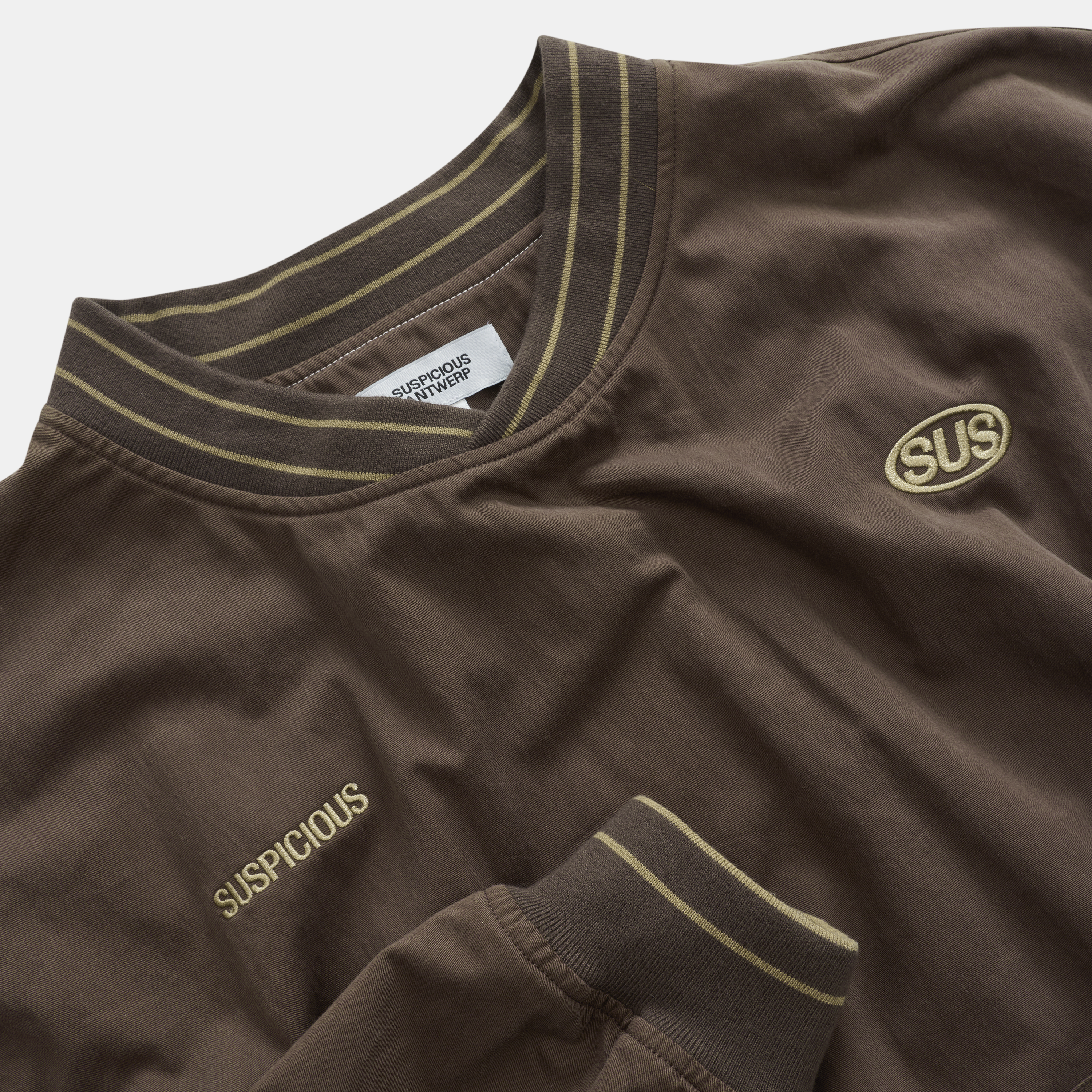 Suspicious Antwerp Fall / Tech Pullover Windbreaker - Brown