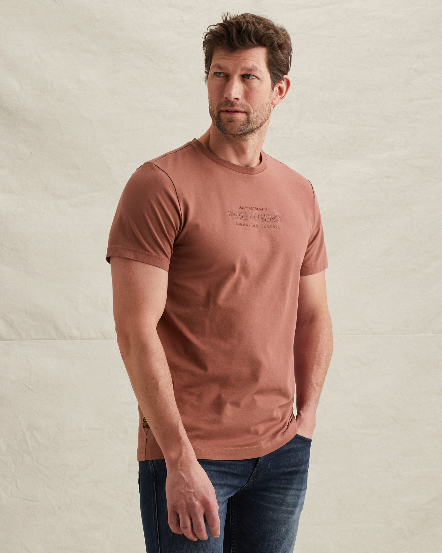 PME Legend T-shirt with artwork and stitching detailsx