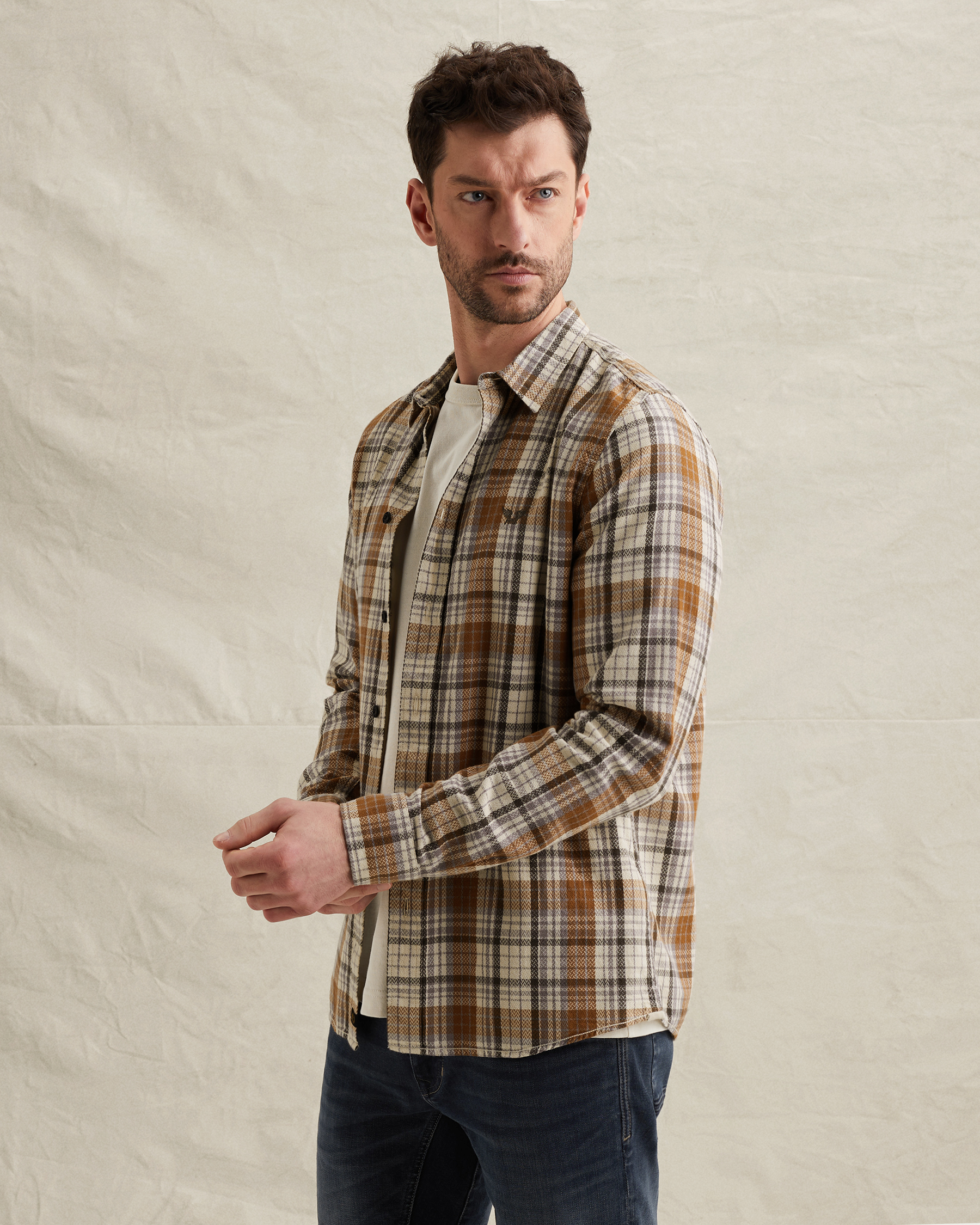 PME Legend Shirt with allover check patternx