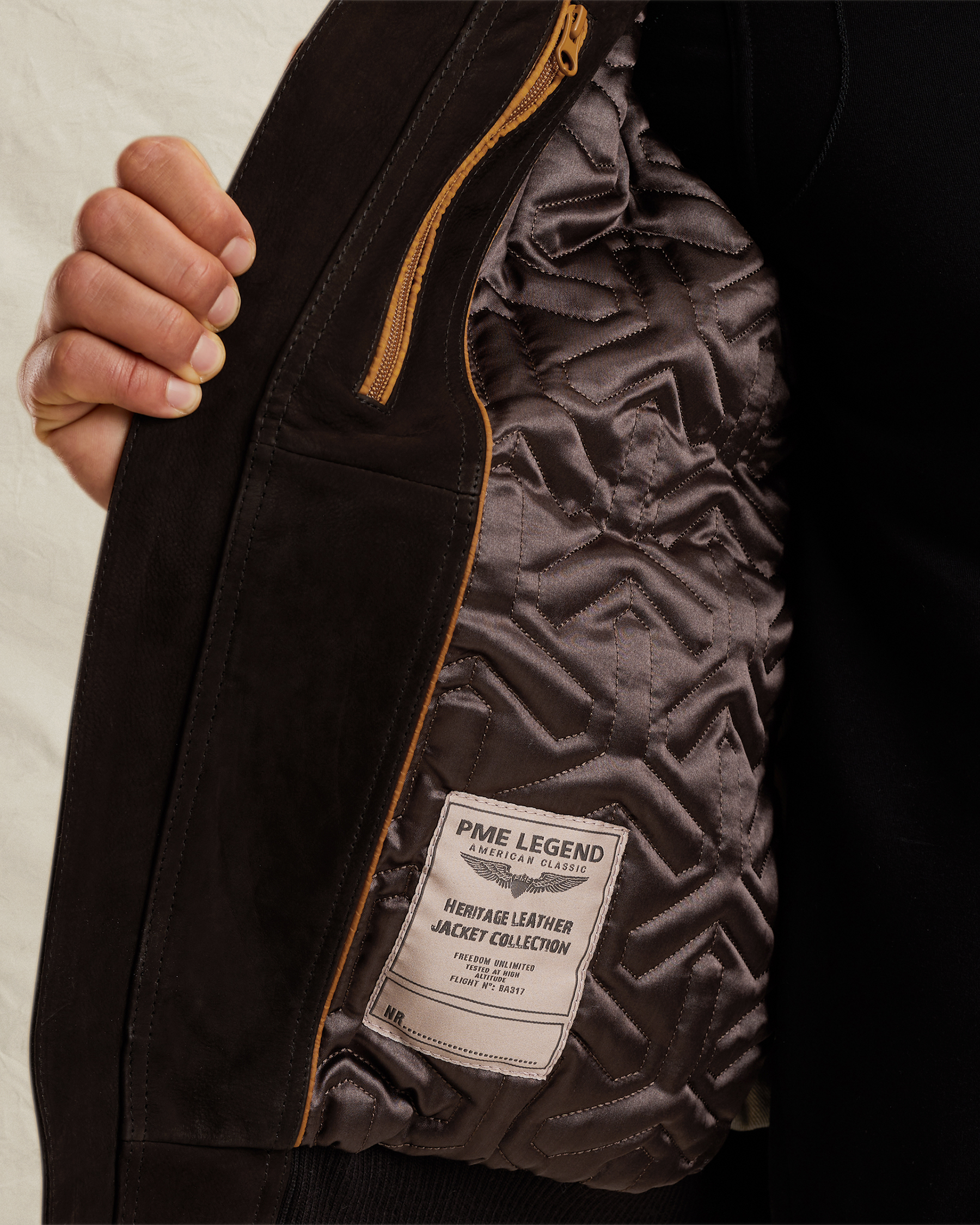 PME Legend Greenville Fur leather jacketx