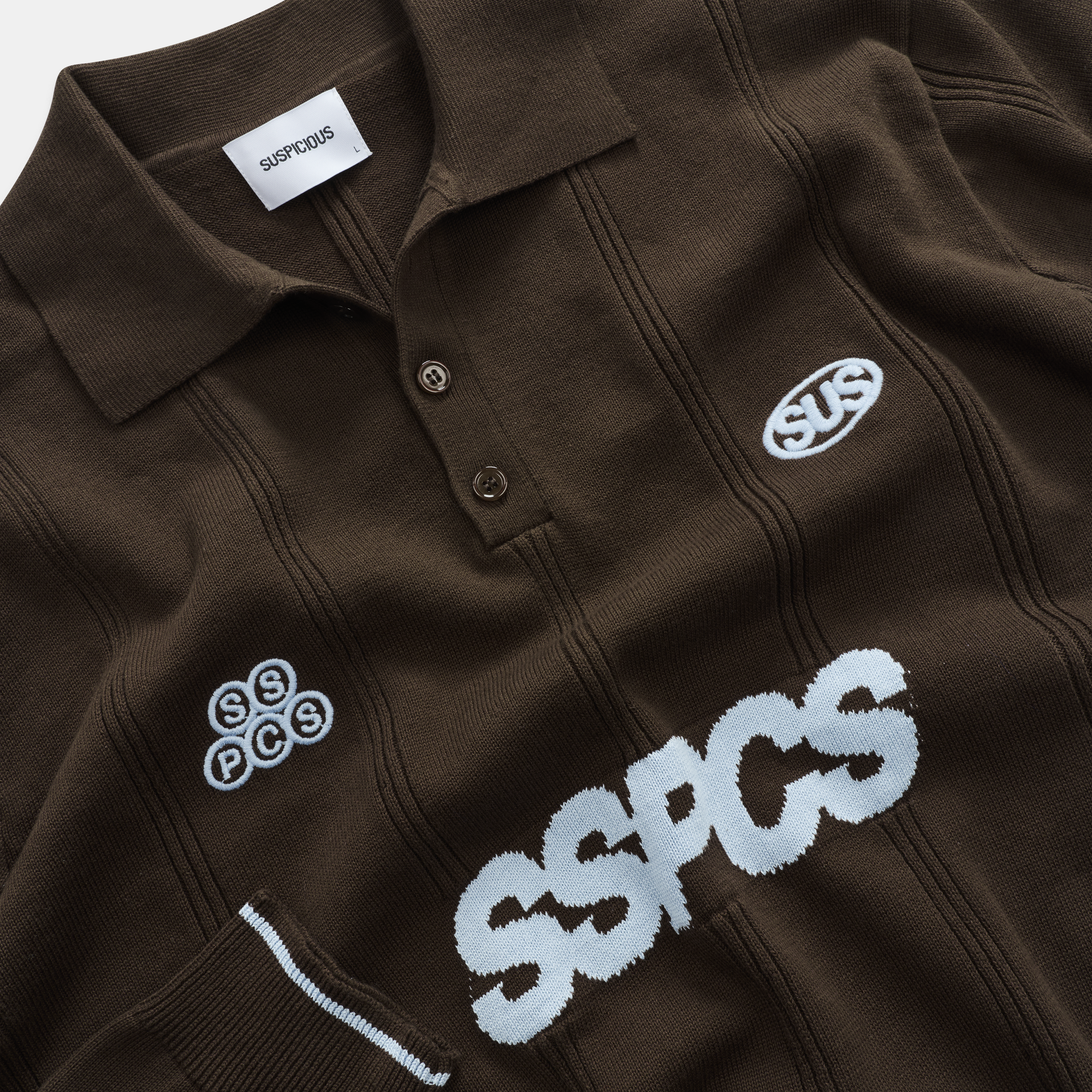 Suspicious Antwerp Fall / SSPCS Club Longsleeve Cotton Polo - Brown
