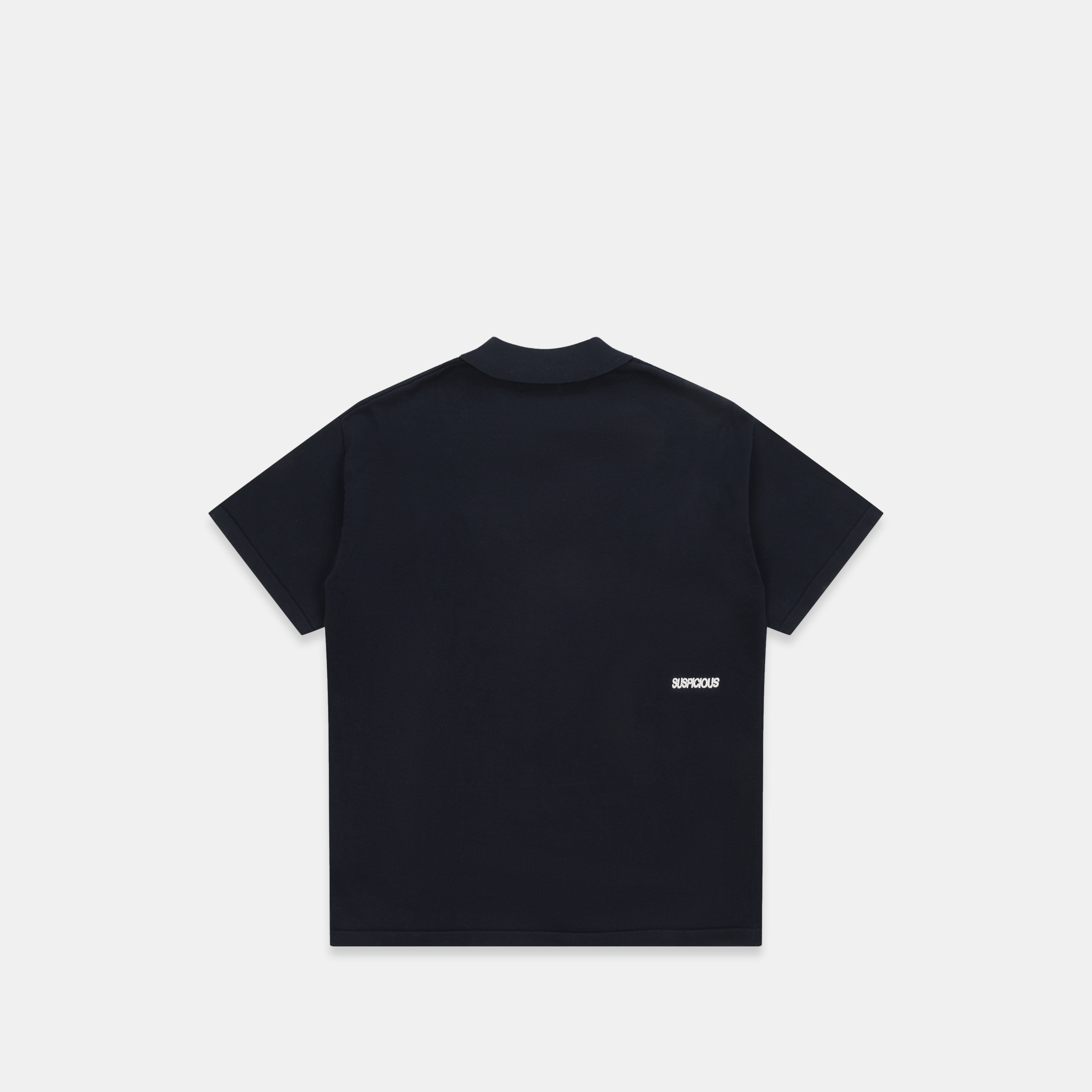 Suspicious Antwerp Fall / Offset Cotton Polo - Nightfall