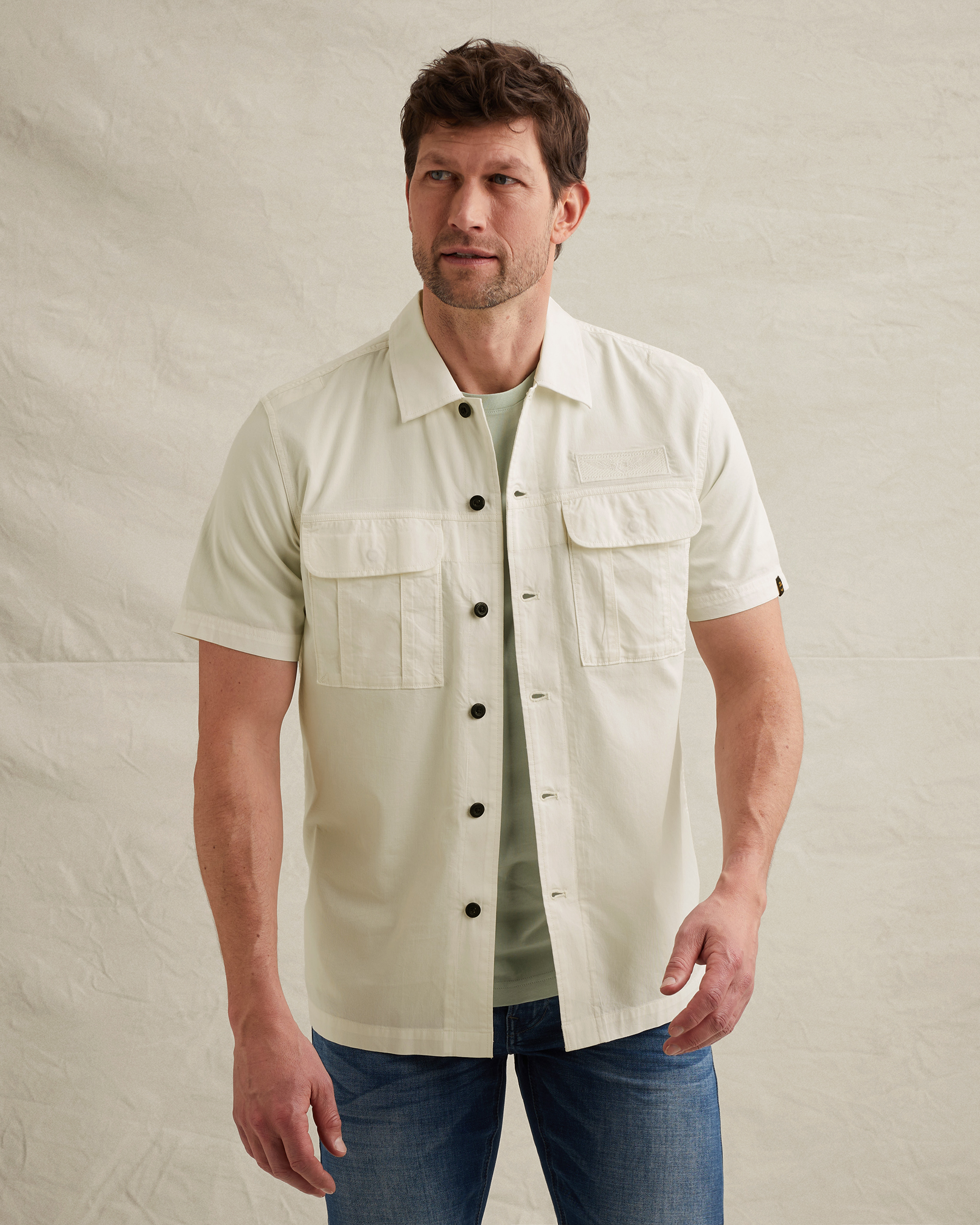 PME Legend Shirt with short sleeves and chest pocketsx
