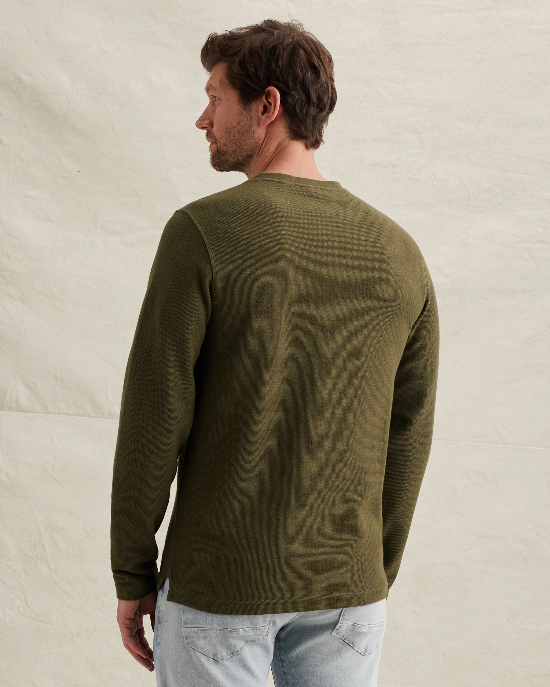 PME Legend Henley T-shirt with long sleevesx