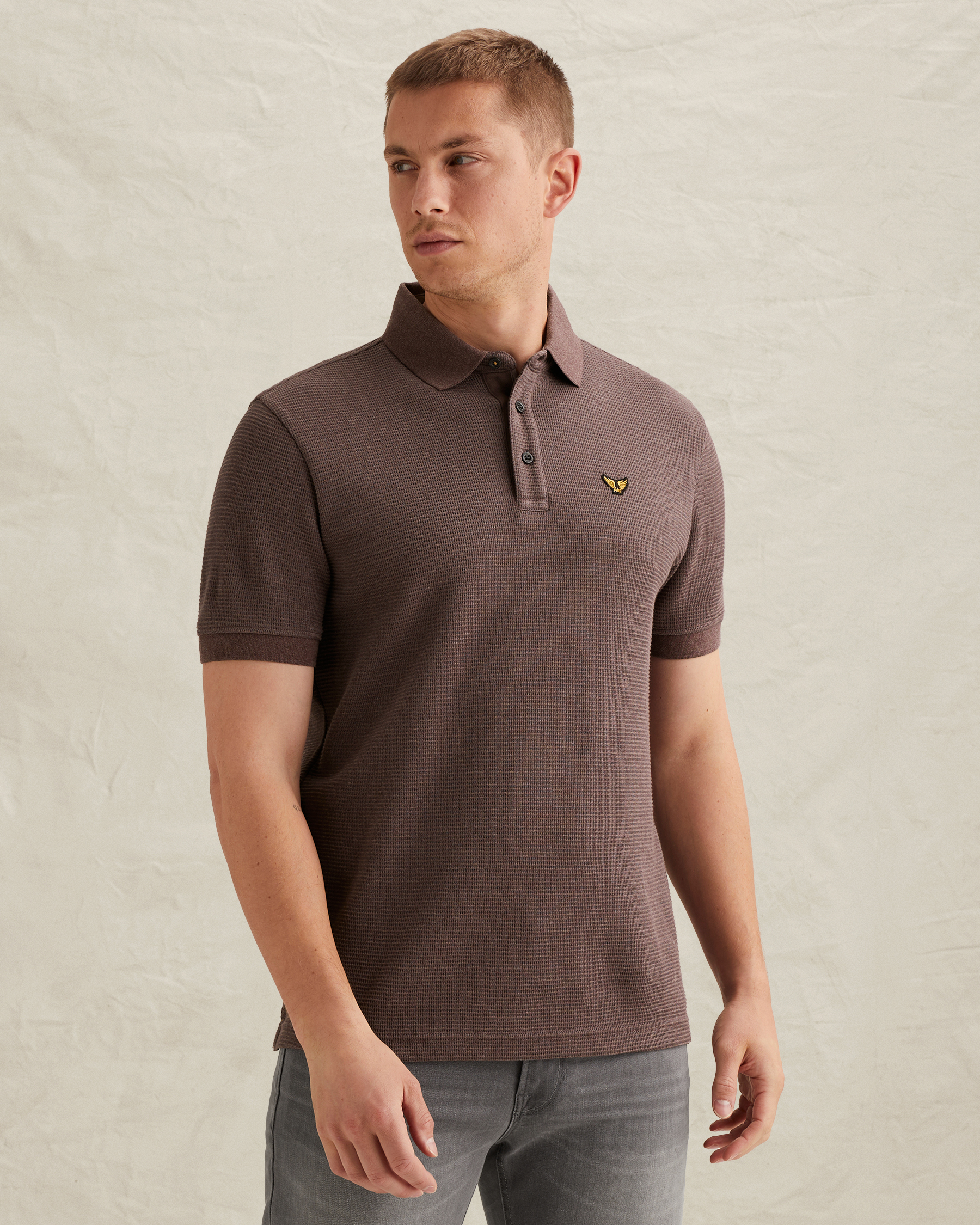 PME Legend Polo shirt with two-tone stripe patternx