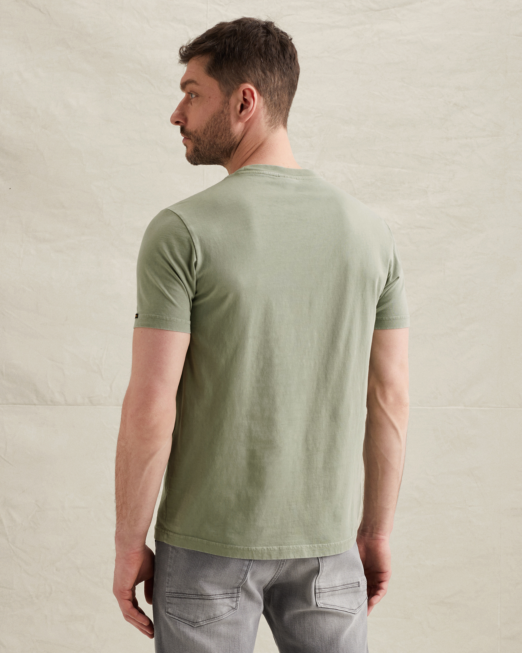 PME Legend T-shirt with badge and a garment-dye washx