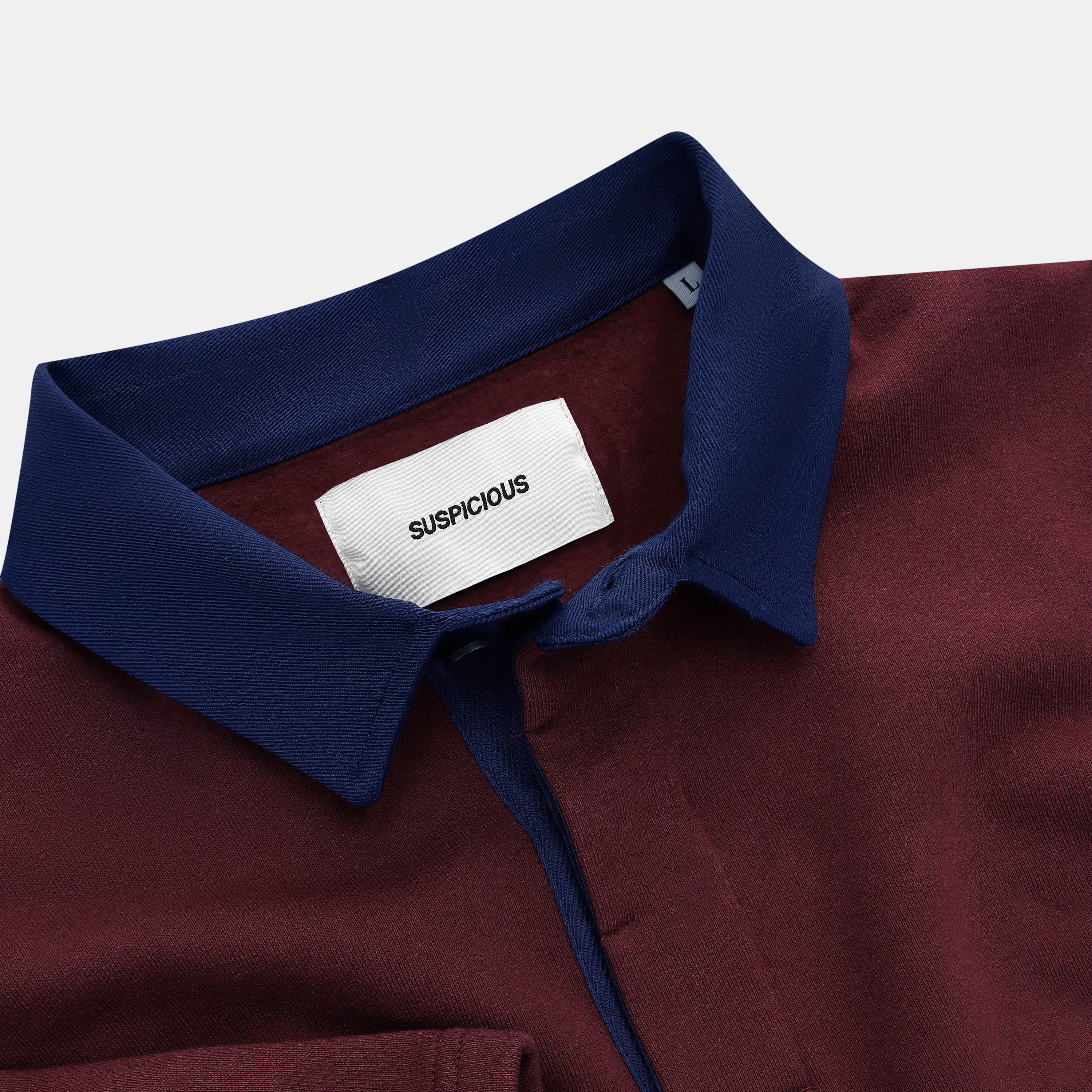 Suspicious Antwerp The Essentials Rugby Polo - Burgundy