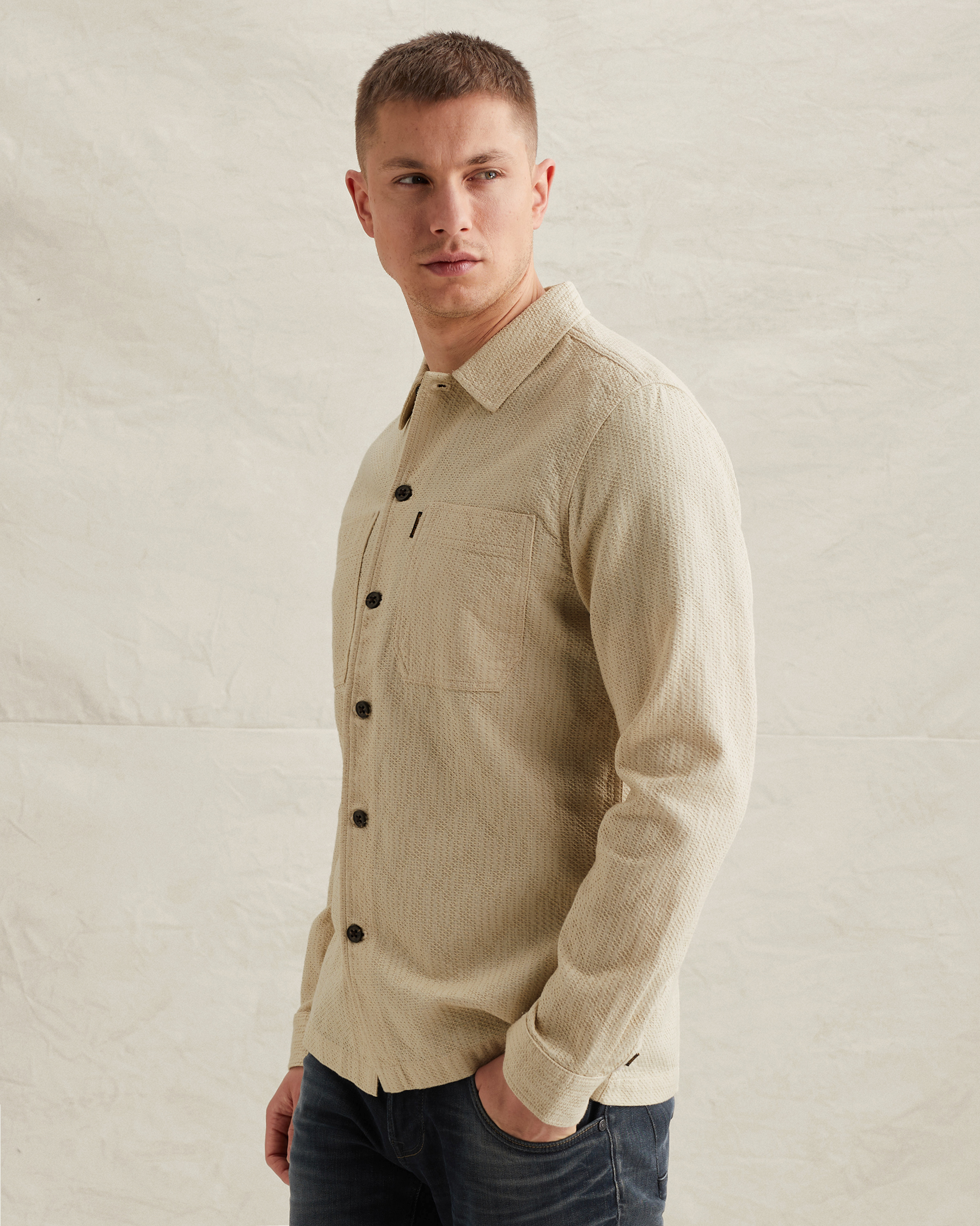 PME Legend Shirt with button closure and texturex