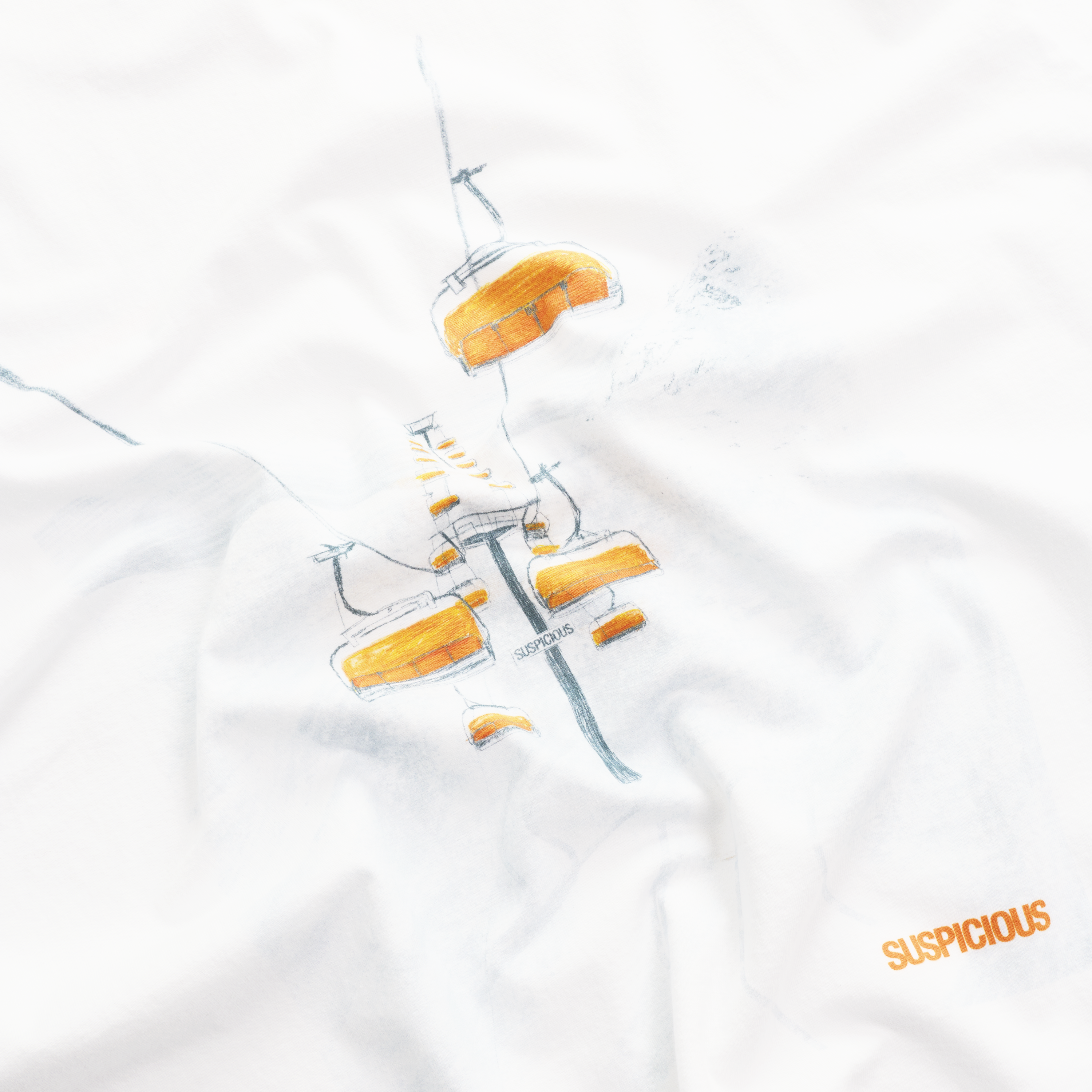 Suspicious Antwerp Winter1 / First Lift club Tee - White
