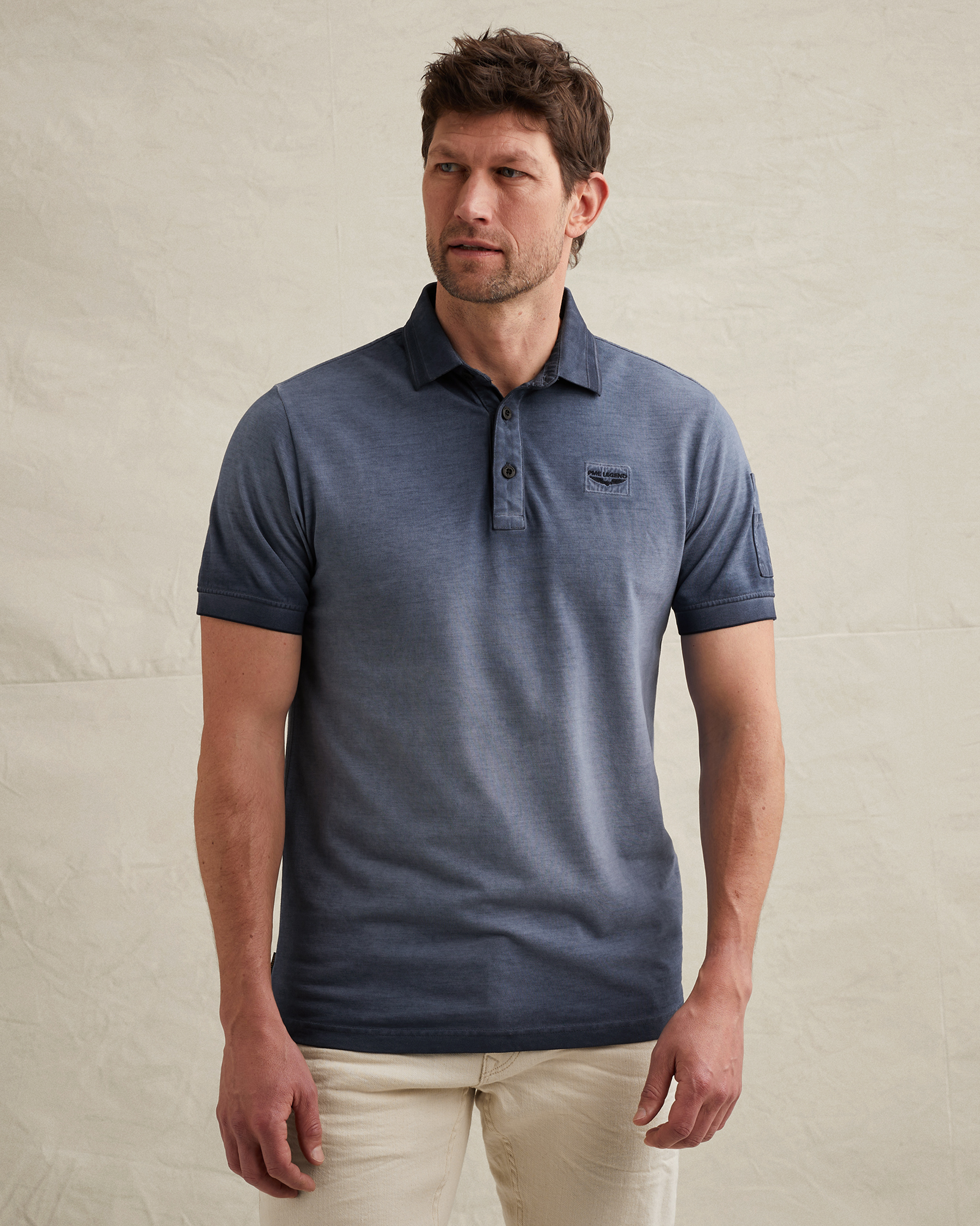 PME Legend Polo shirt in piqué with flight pocketx