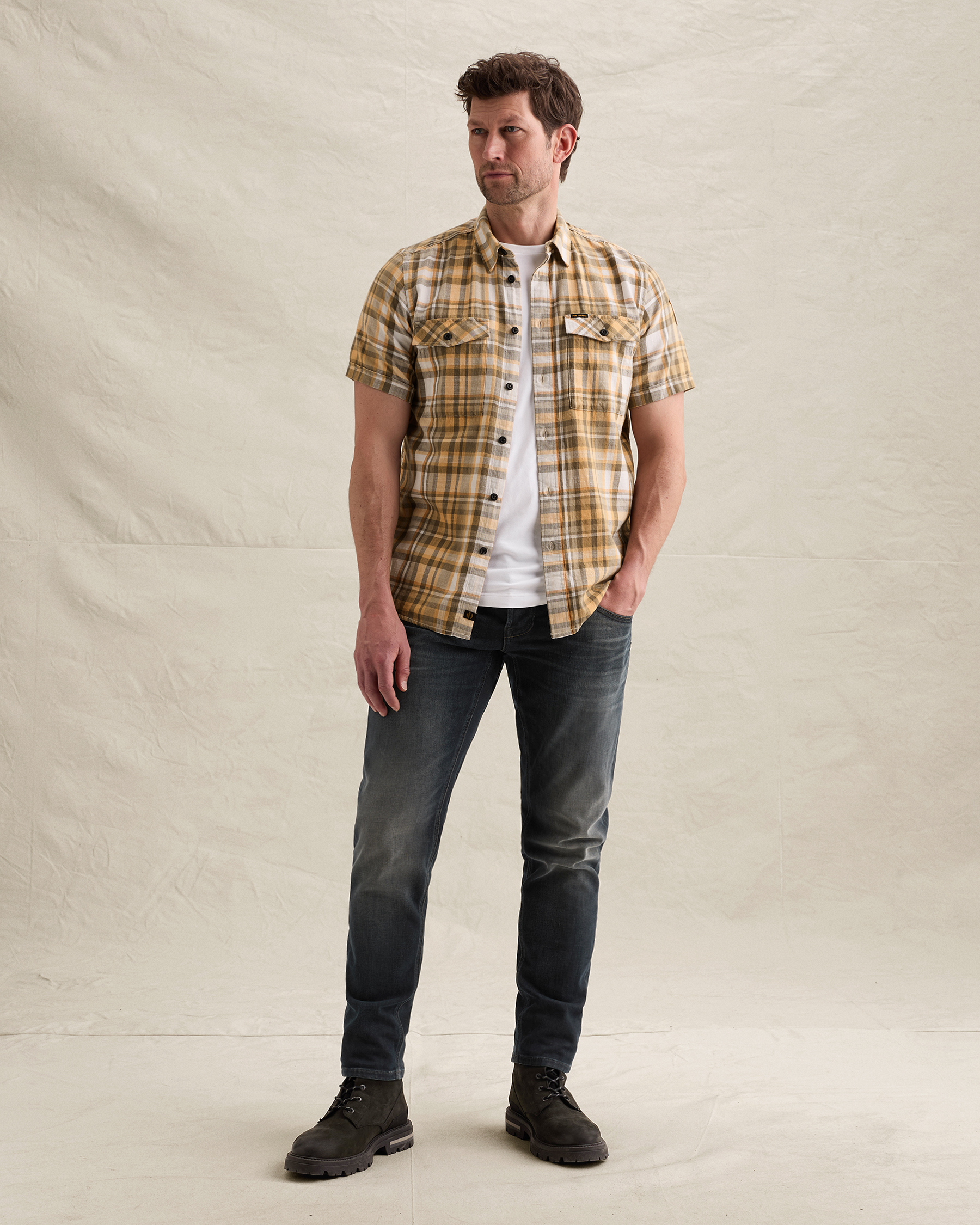 PME Legend Shirt with chest pockets and short sleevesx