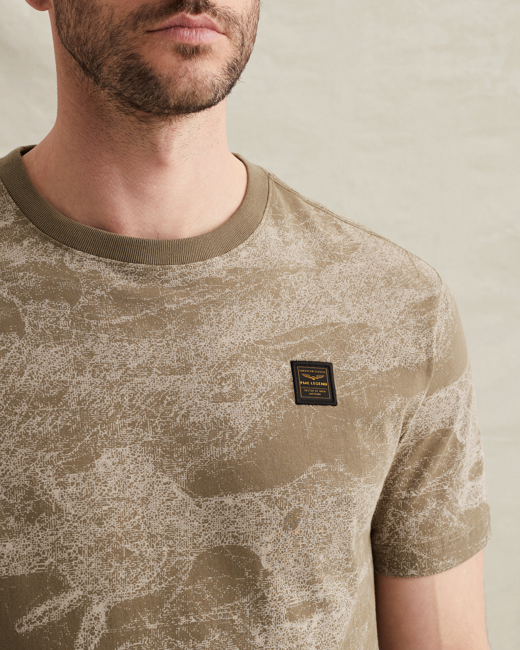 PME Legend T-shirt in soft jersey with allover printx