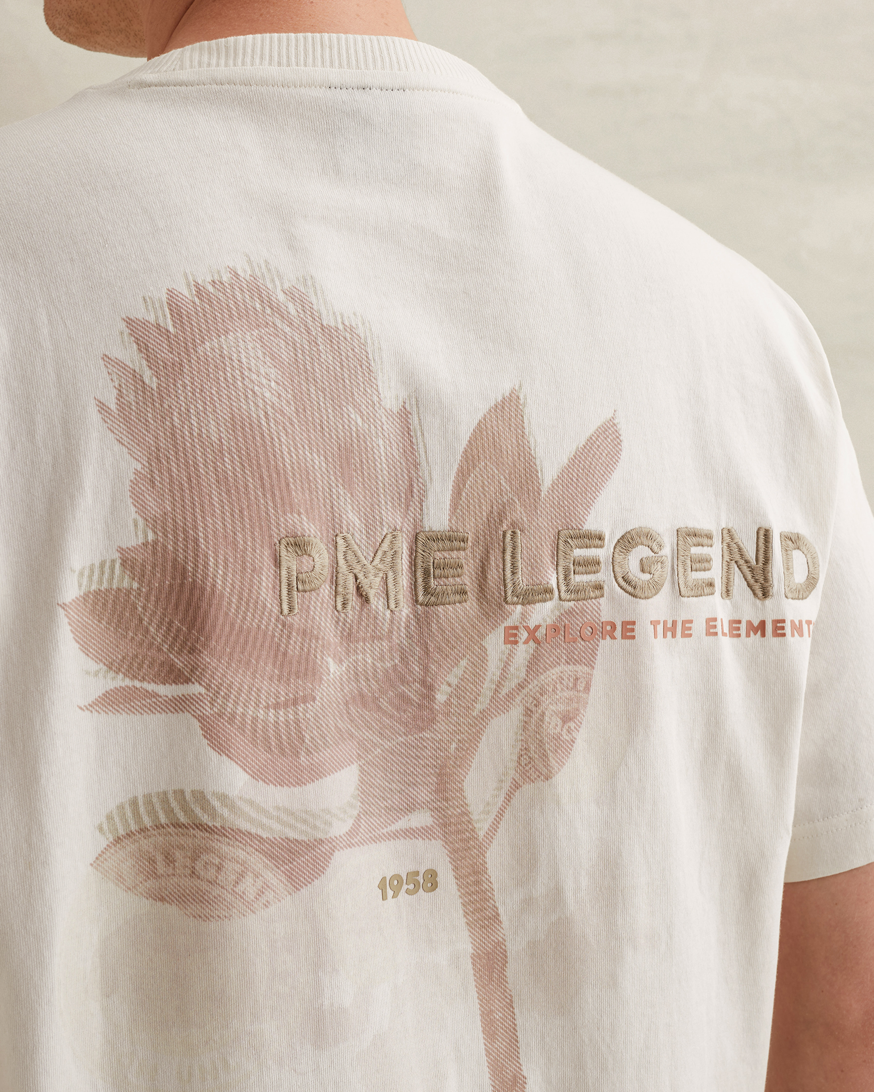 PME Legend T-shirt in a cotton blend with back artworkx