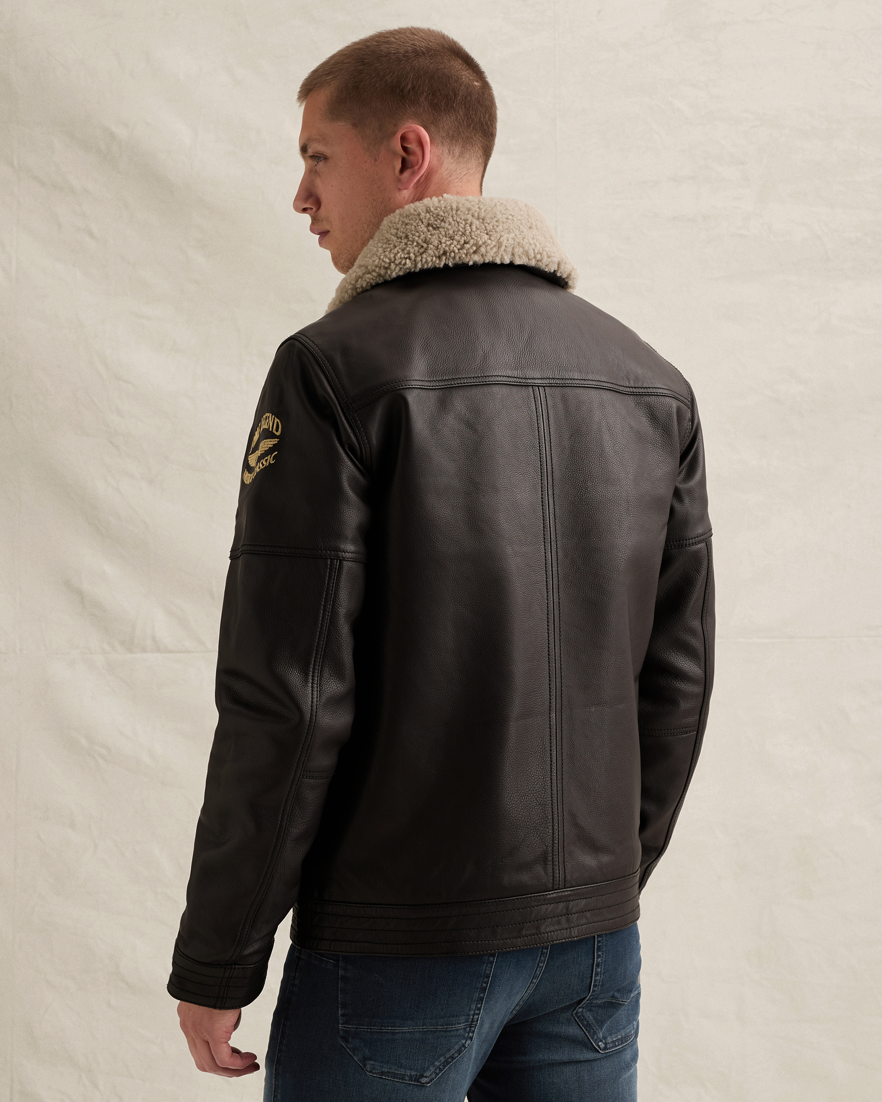 PME Legend Auckland Fur leather jacketx