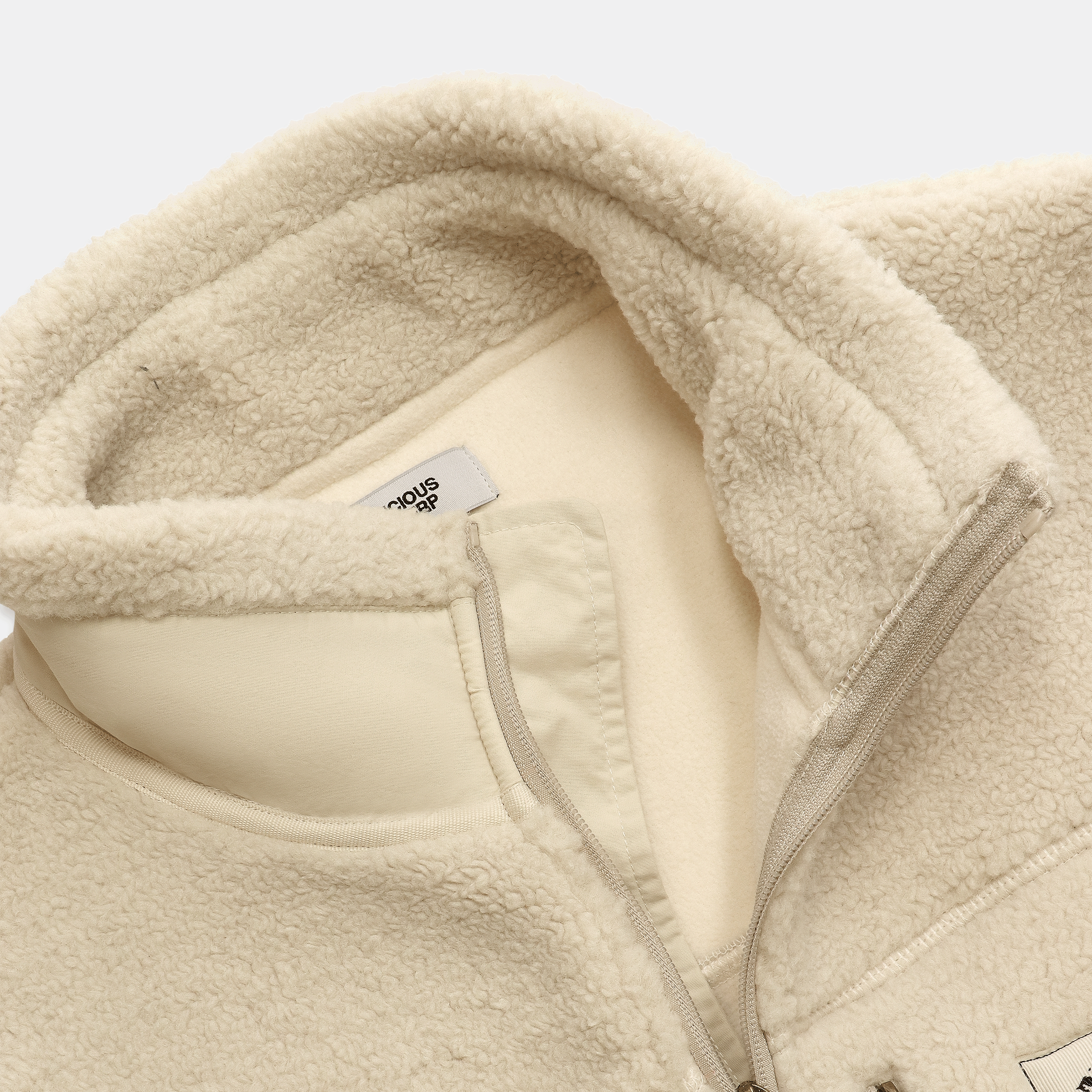 Suspicious Antwerp The Landscape Sherpa Jacket - Dune