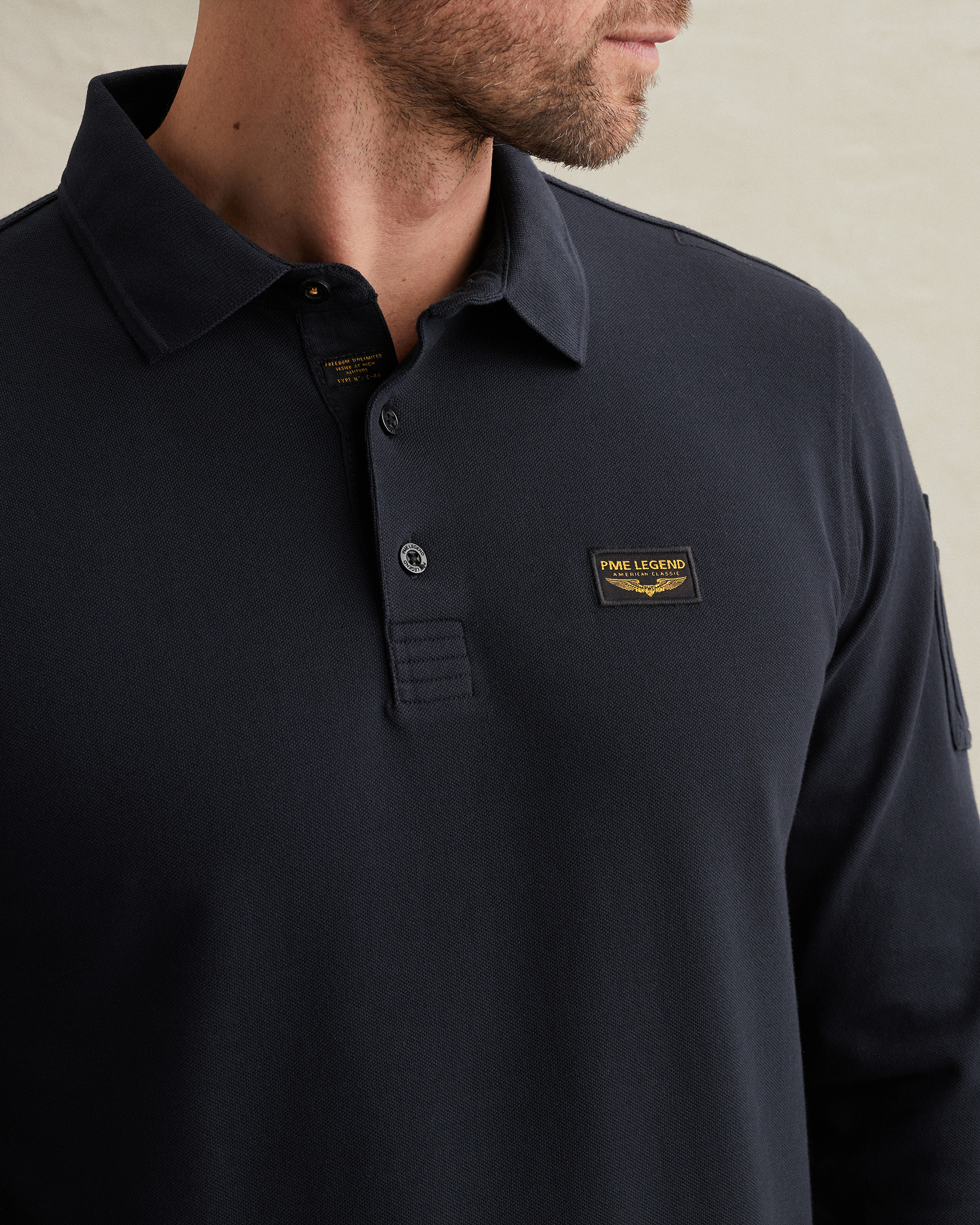 PME Legend American Classic polo with long sleevesx