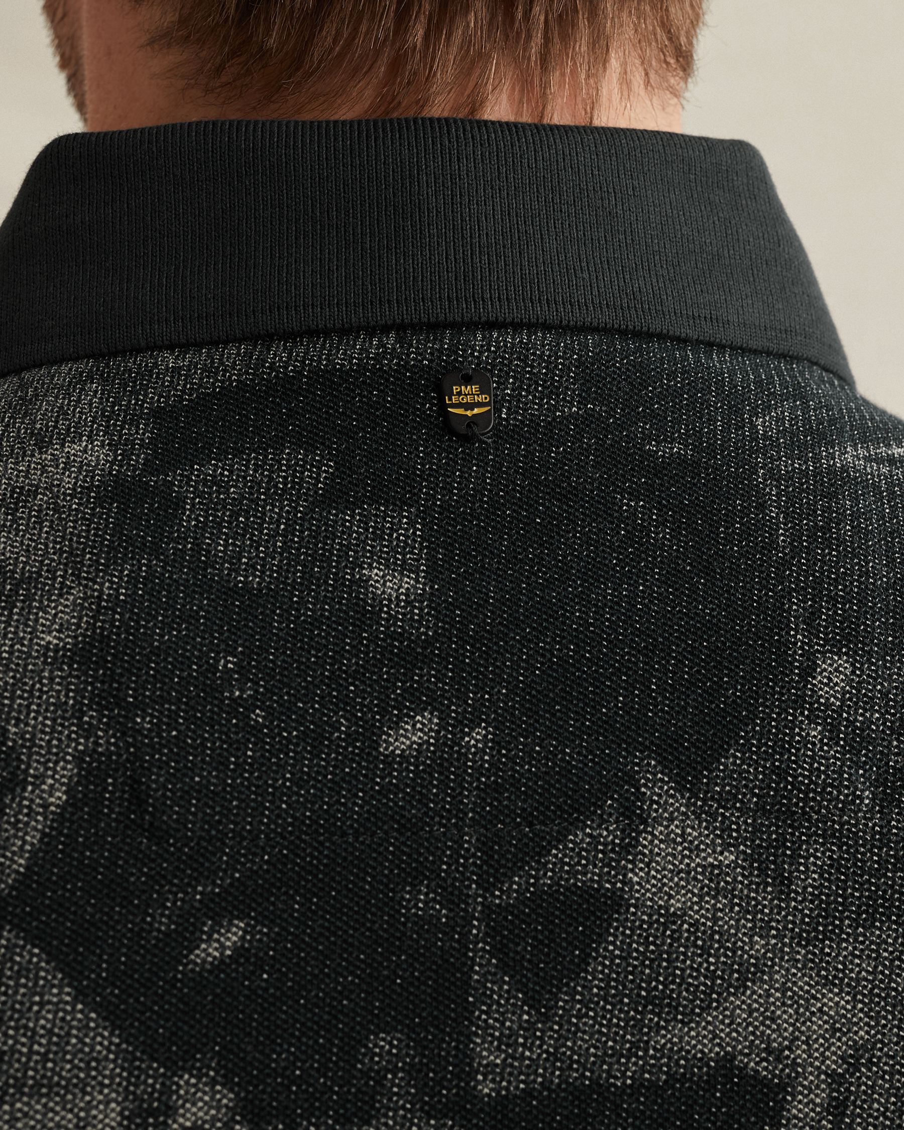 PME Legend Polo shirt in piqué with allover printx