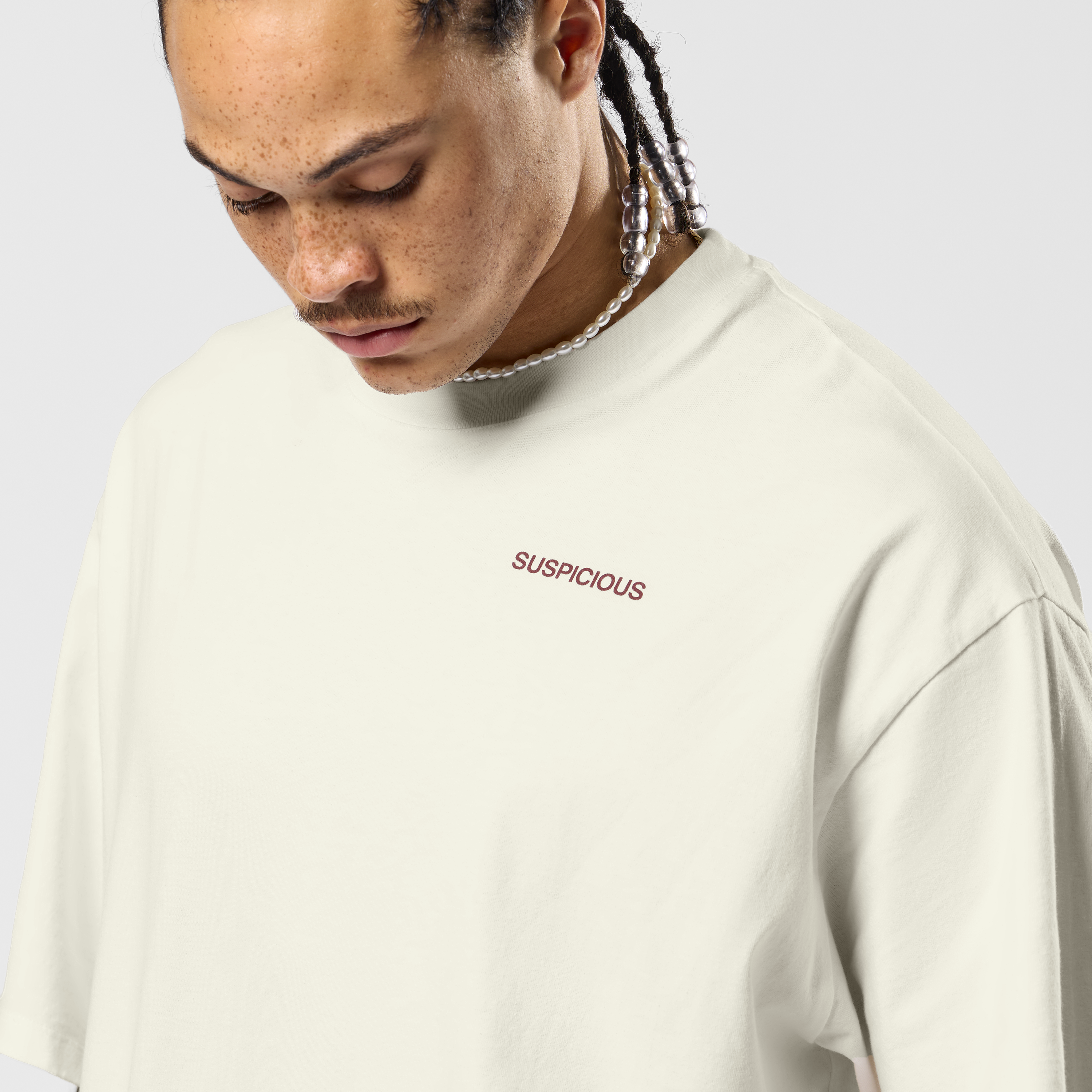 Suspicious Antwerp Winter3 / Race the map Tee - Natural