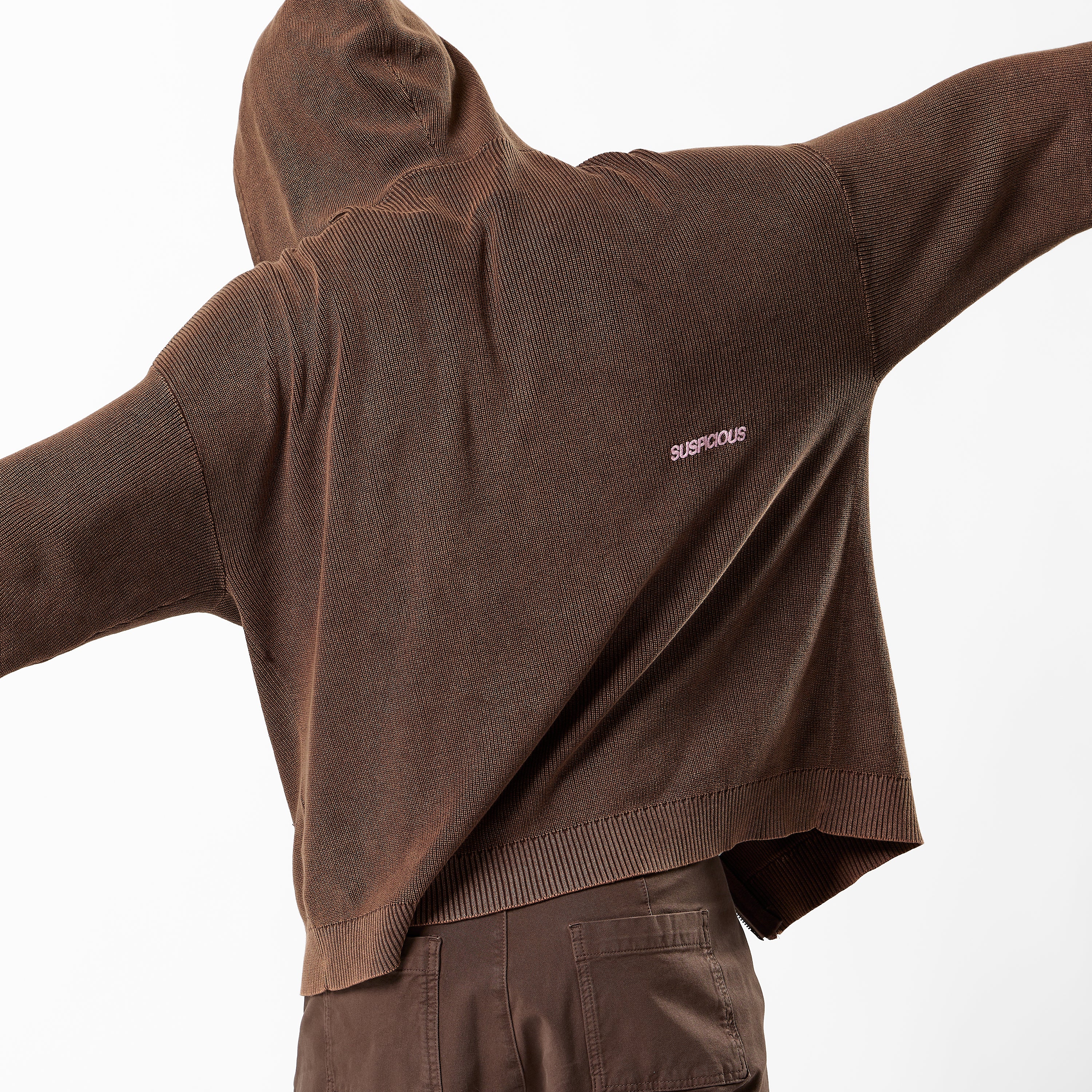 Suspicious Antwerp EoS / The Essentials Washed Zipped Knit - Brown