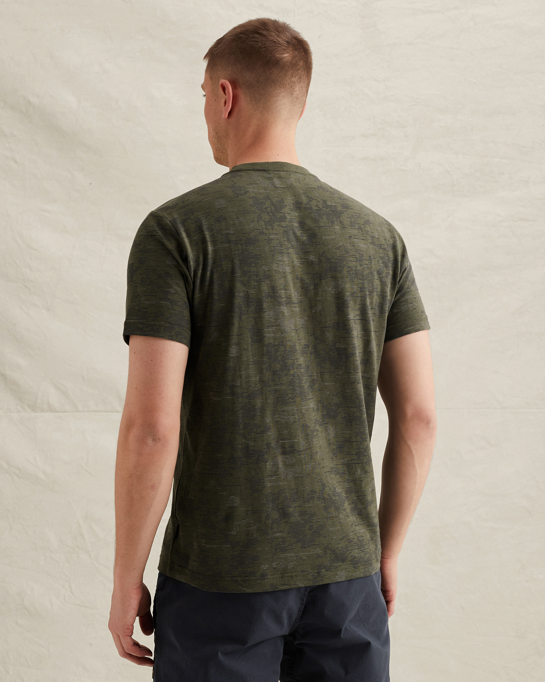 PME Legend T-shirt in slub cotton with allover printx