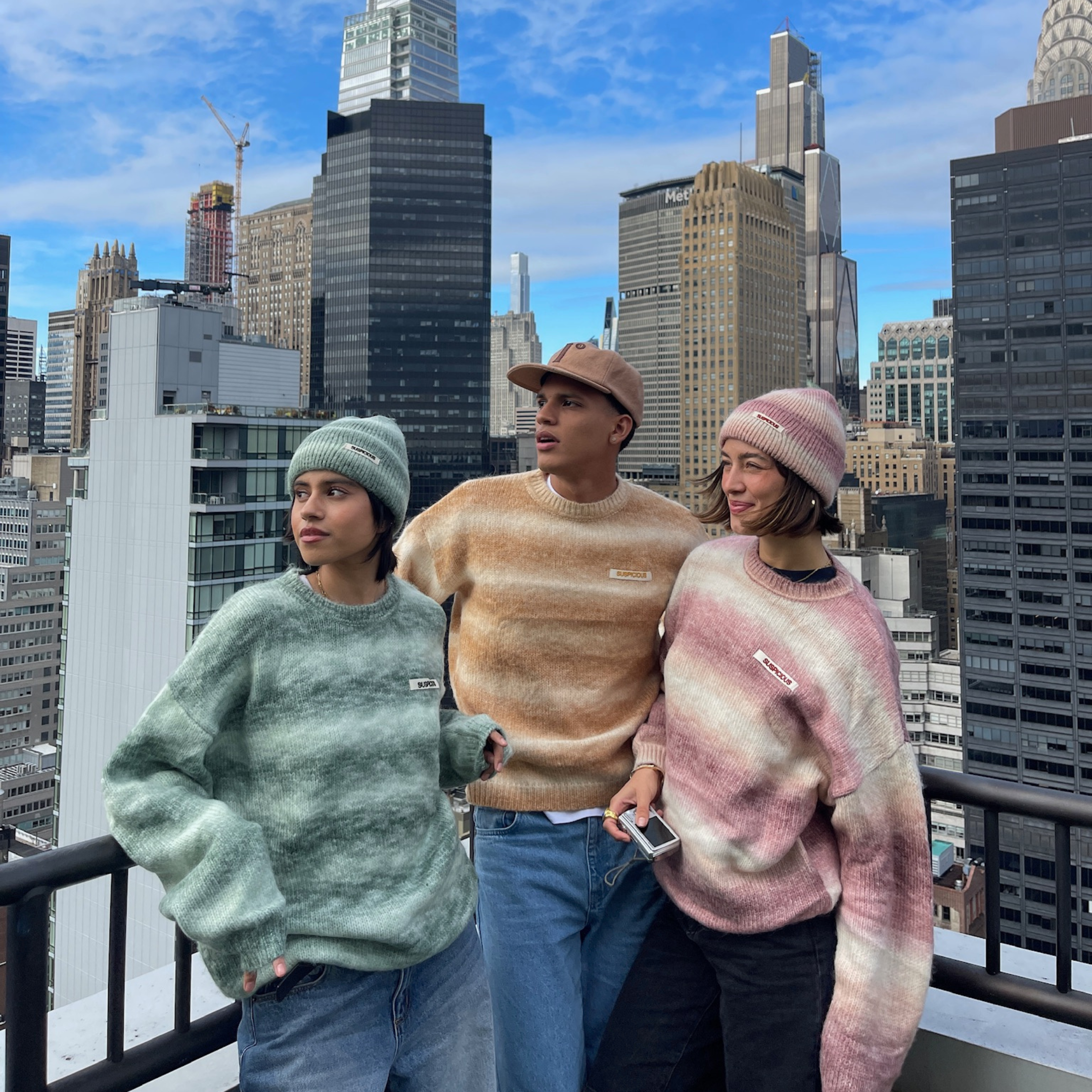 Suspicious Antwerp The Label Beanie - Sea Pink