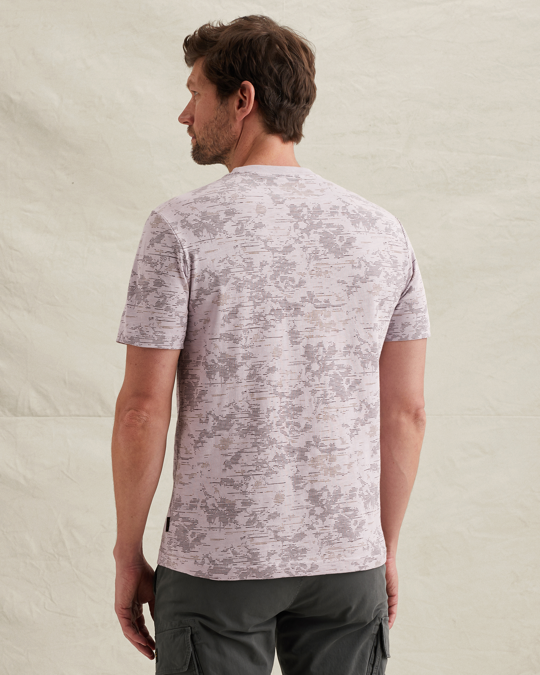 PME Legend T-shirt in slub cotton with allover printx
