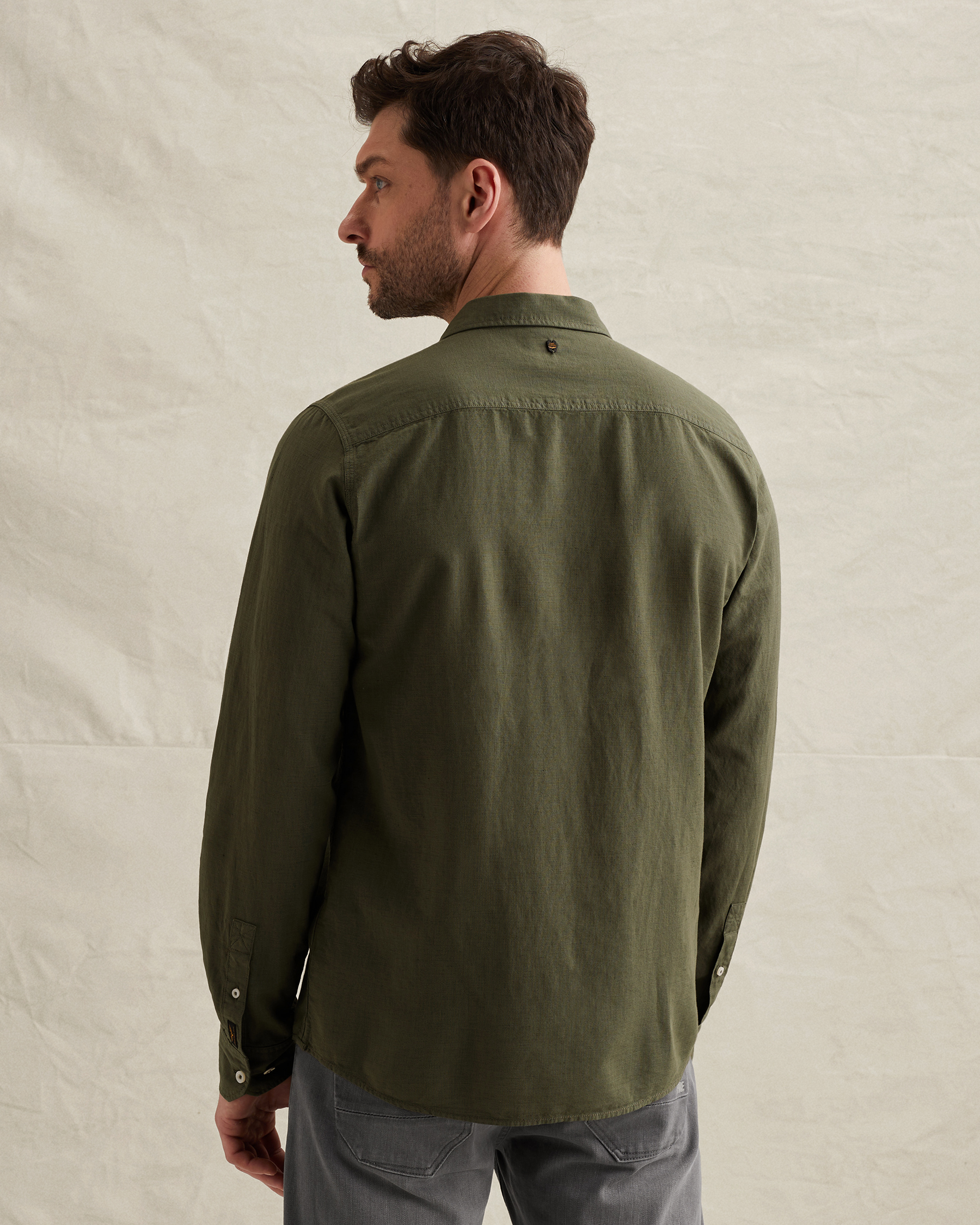 PME Legend Shirt in cotton/linen with garment-dye washx
