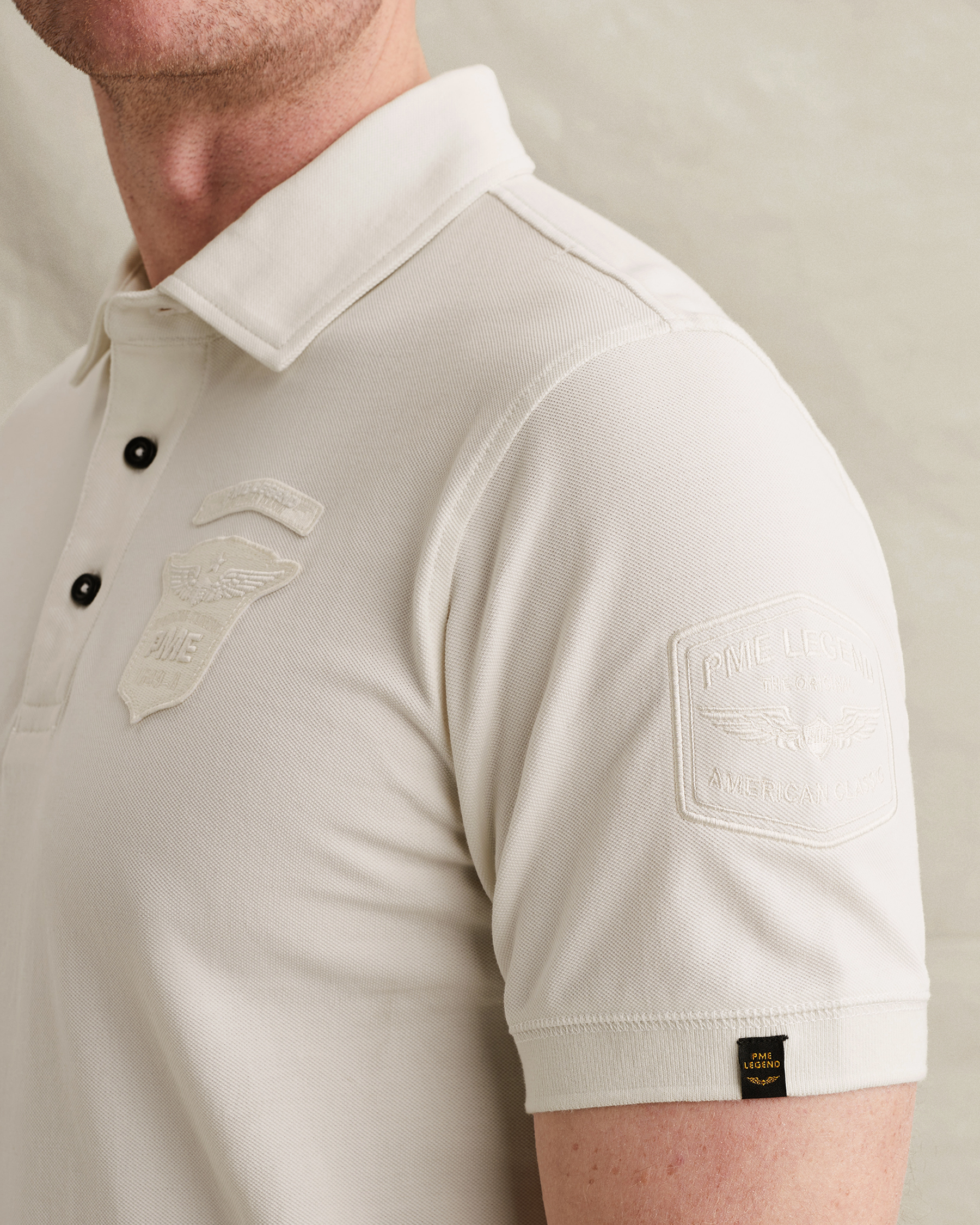PME Legend Polo shirt in piqué with badgesx