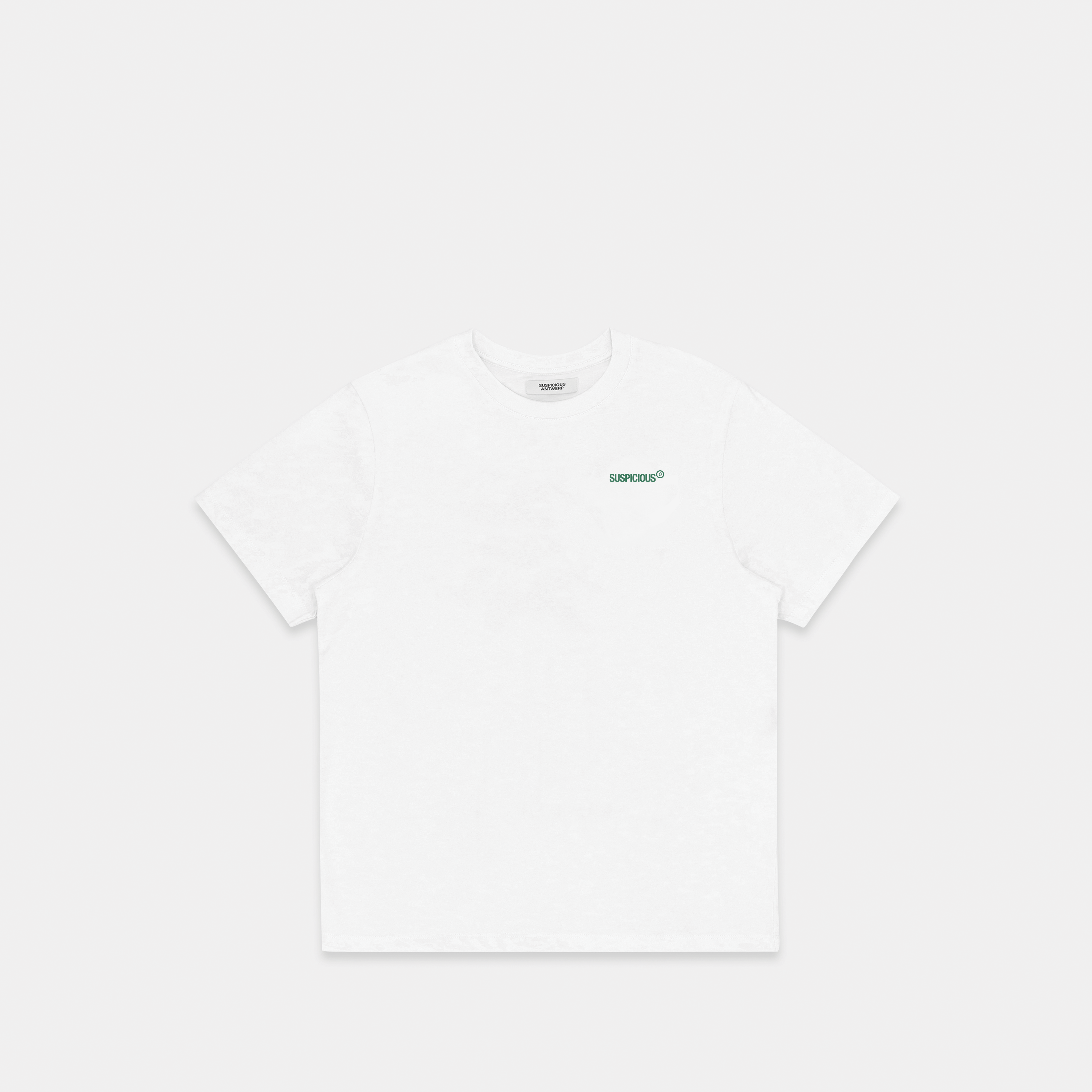 Suspicious Antwerp (SS24) The Aura Tee - White / Green