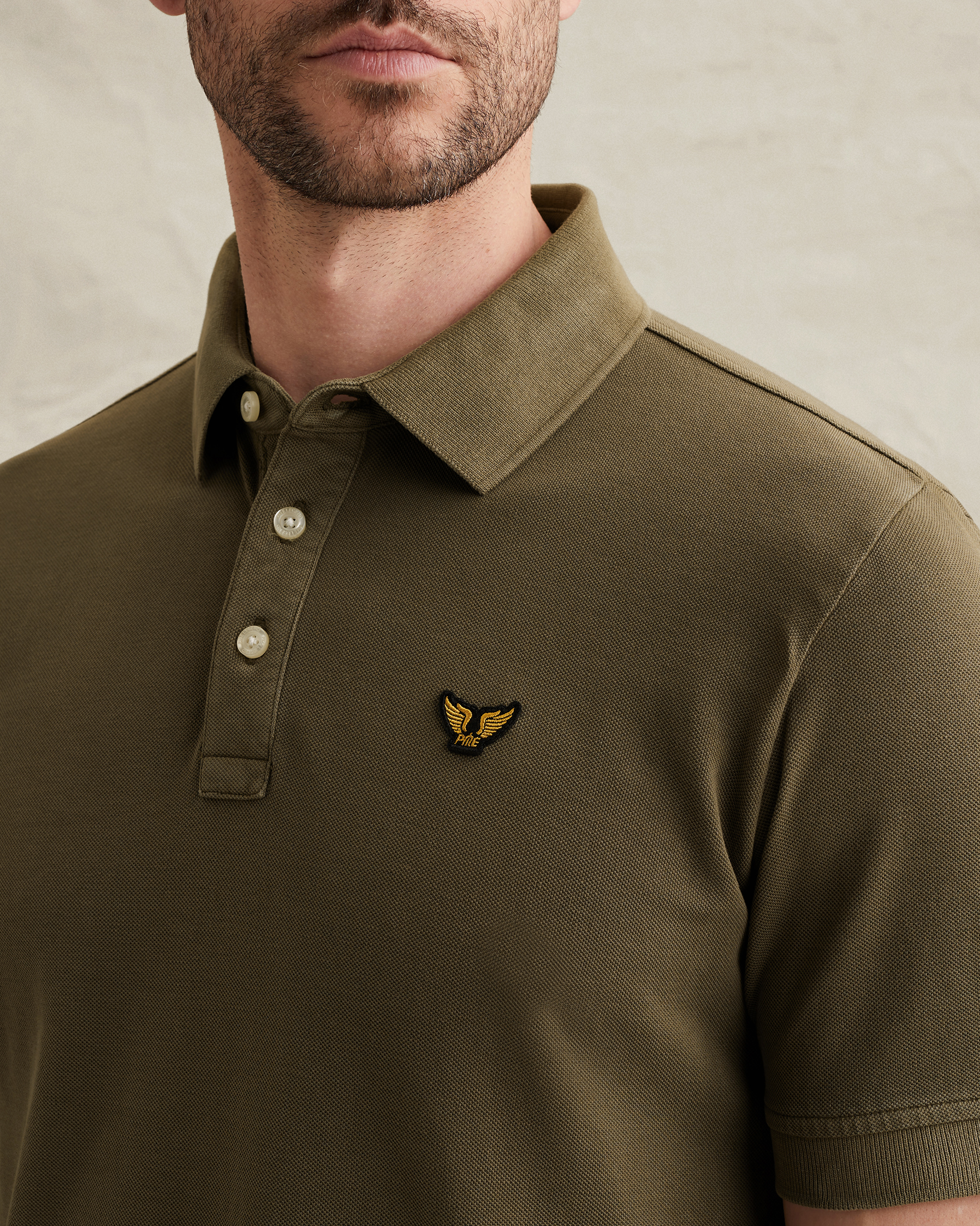 PME Legend Polo shirt with garment-dye washx