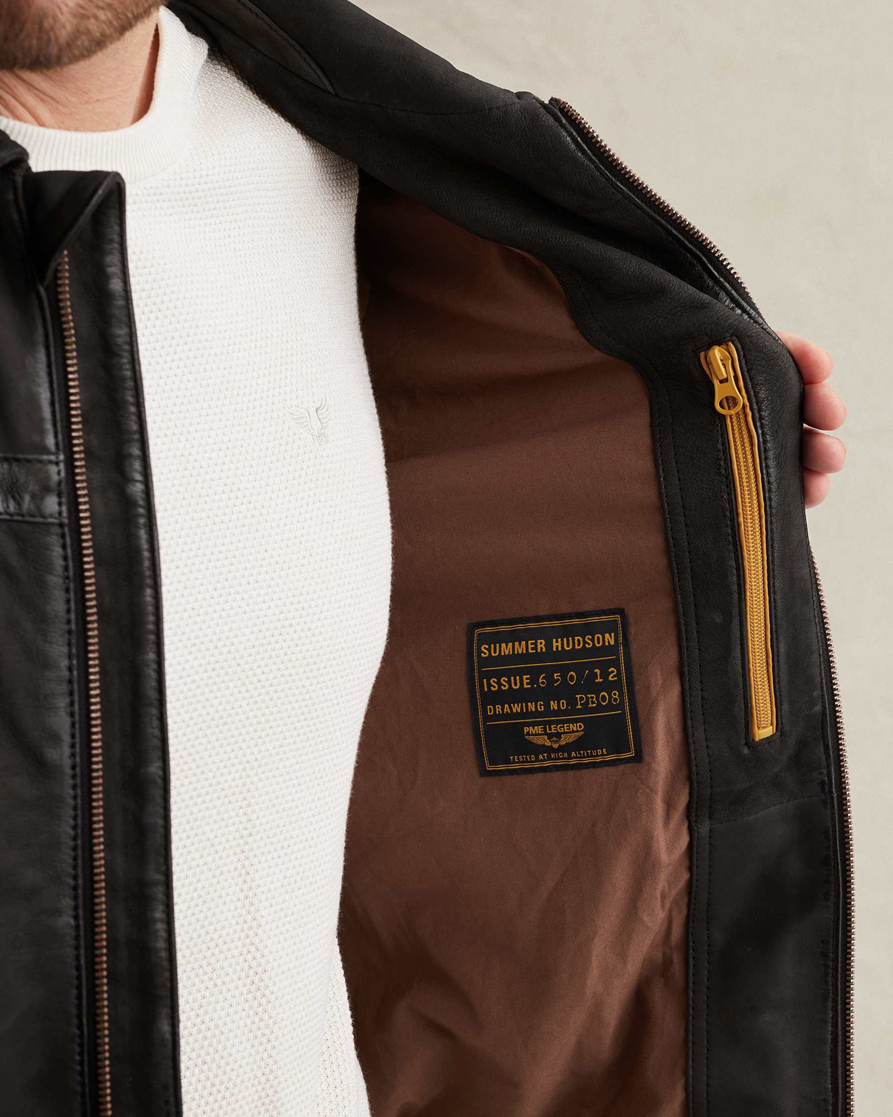 PME Legend Summer Hudson leather jacketx