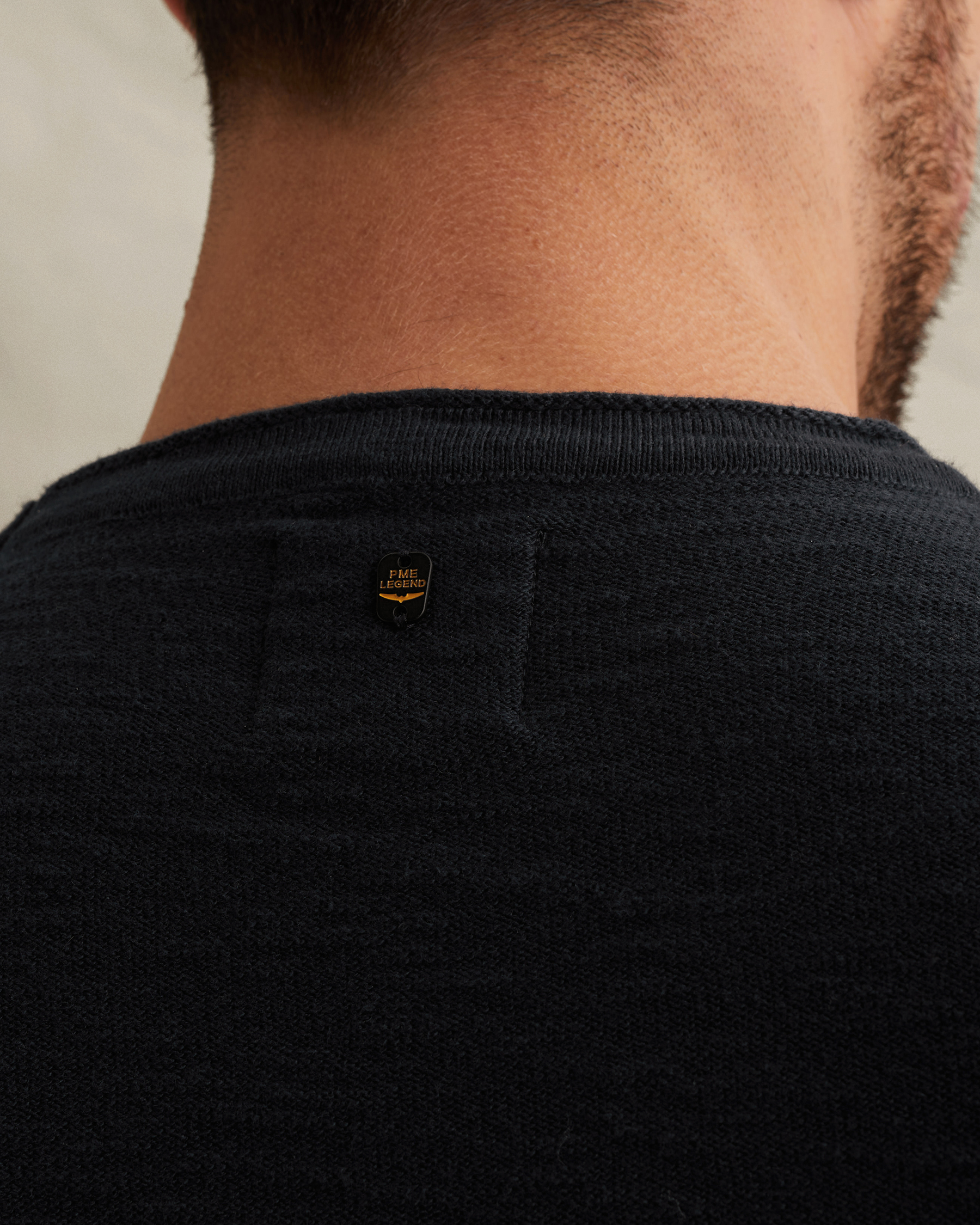 PME Legend Pullover with badge and contrast detailx